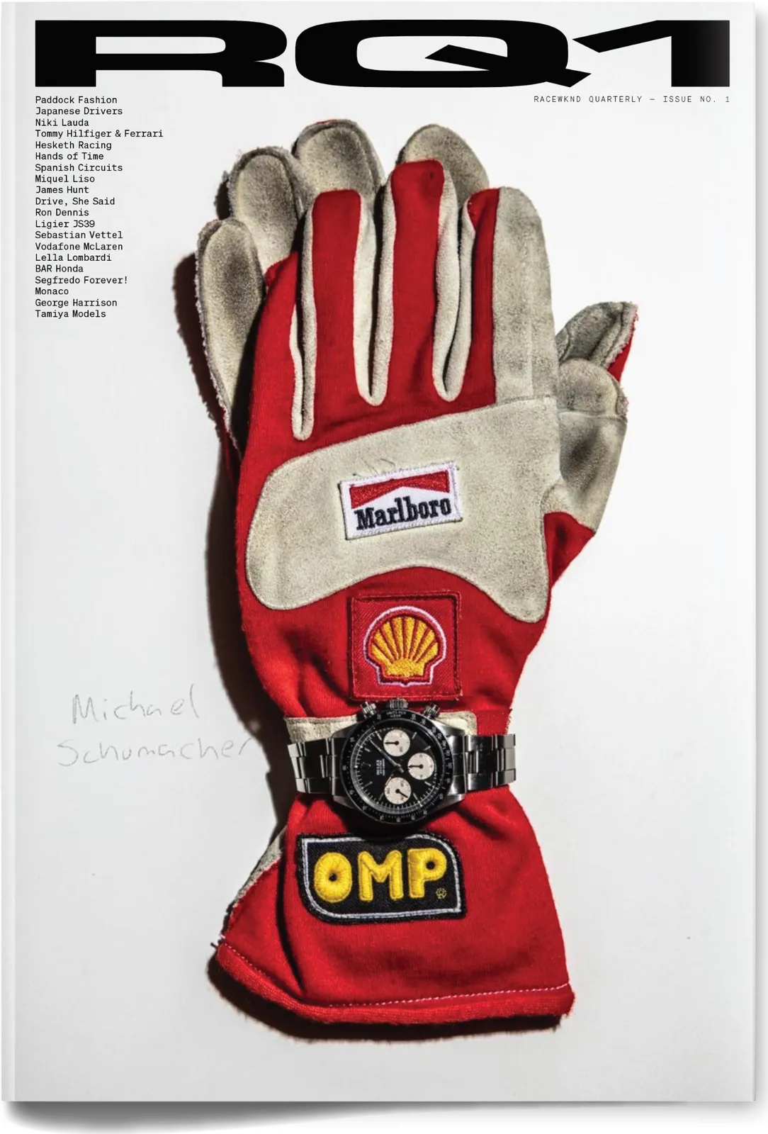 RACEWKND Quarterly issue one — Michael Schumacher's racing glove