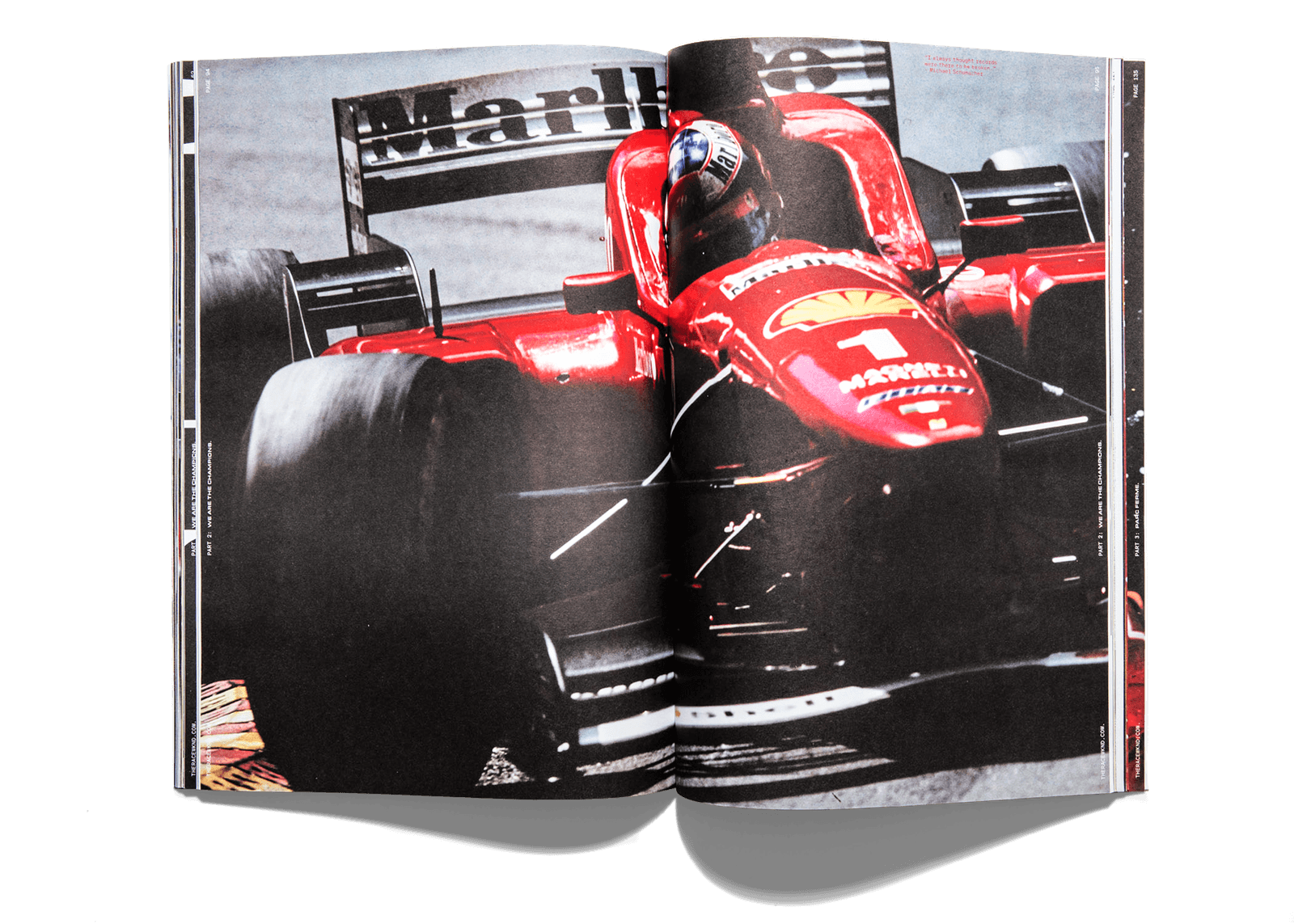RACEWKND spread — Ferrari at speed