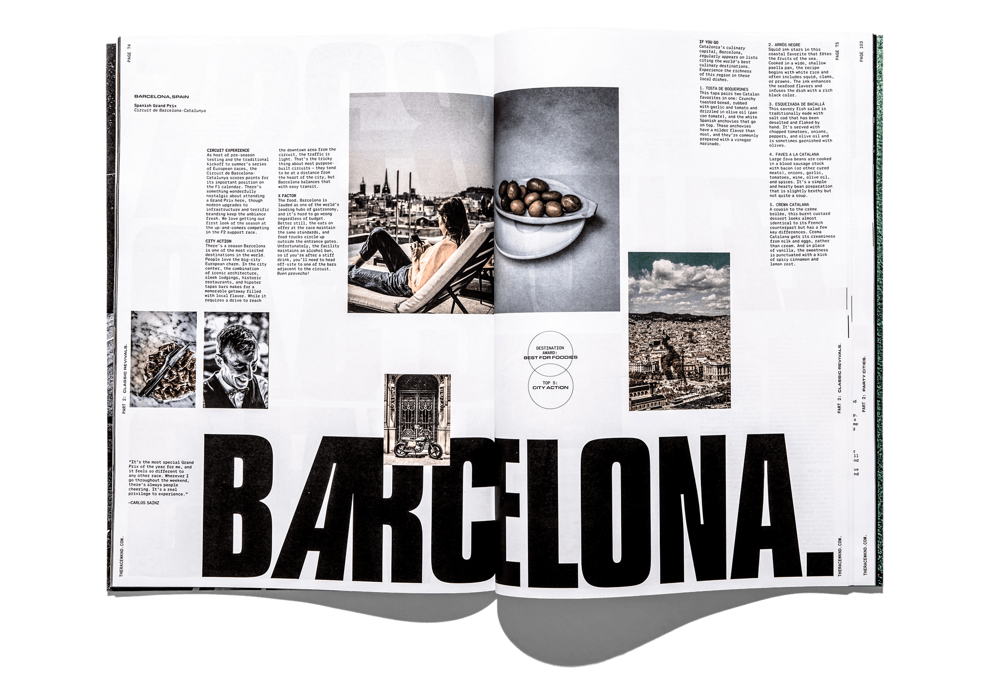 RACEWKND spread — Barcelona